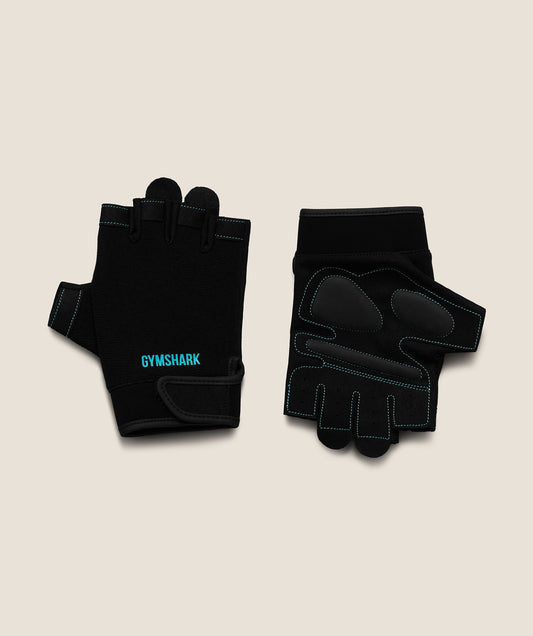Gymshark Lifting Gloves - Black/Brand Blue