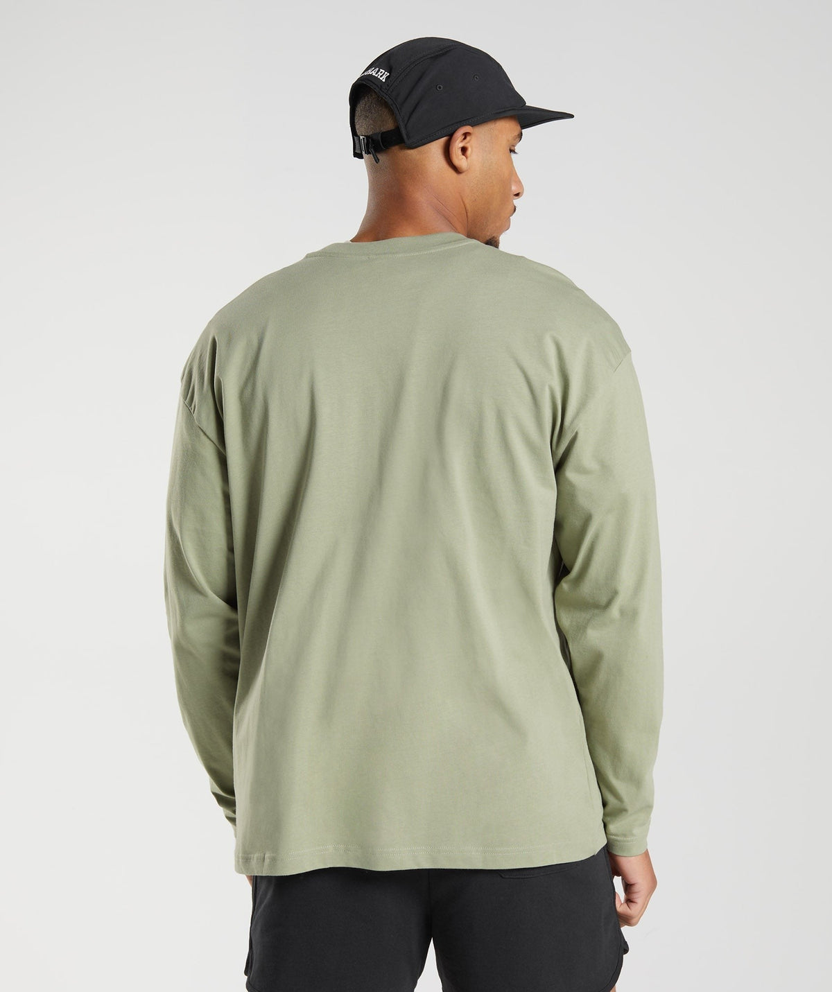Gymshark Rest Day Sweats Long Sleeve Tee - Sage Green