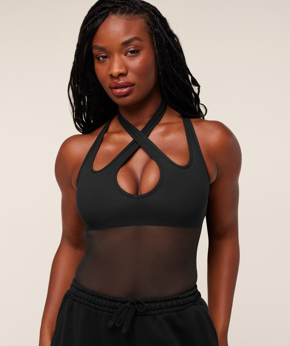 Gymshark Dark Energy Mesh Tank - Black