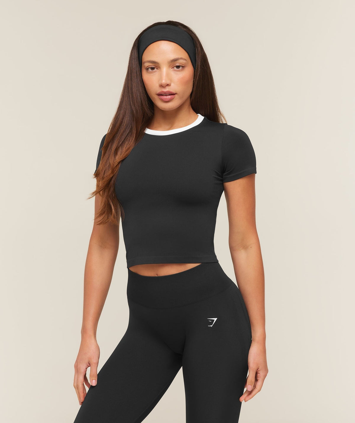 Gymshark Everyday Seamless Contrast Tee - Black