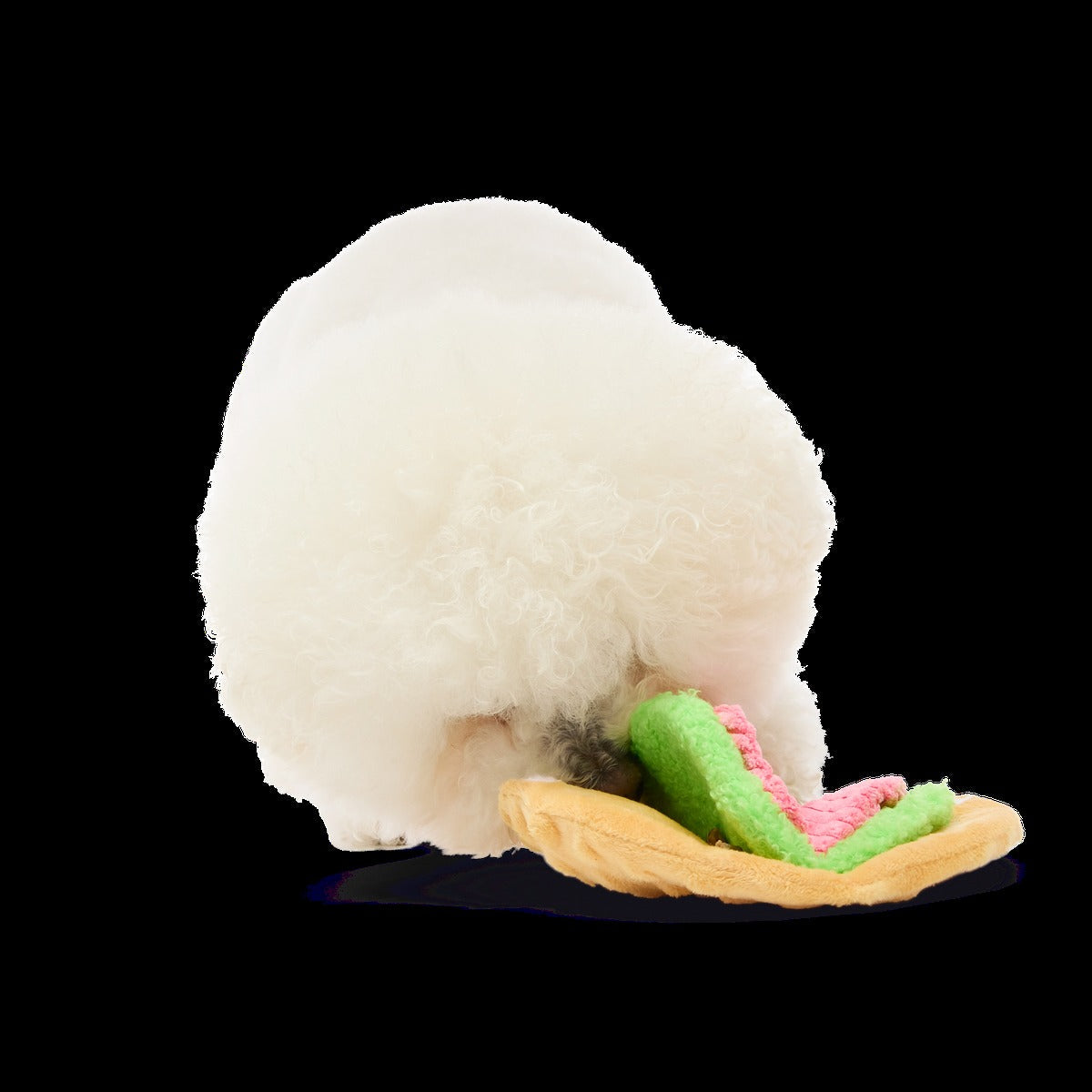 Tuna Won Taco Plush Enrichment Dog Toy