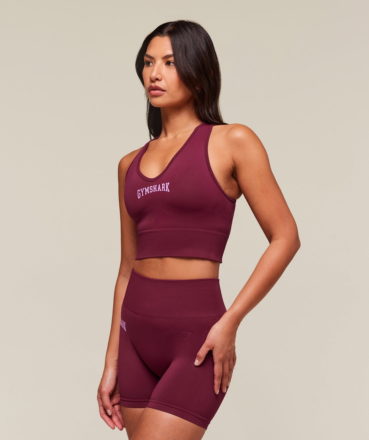Gymshark Everyday Seamless Graphic Crop Tank - Strong Pink