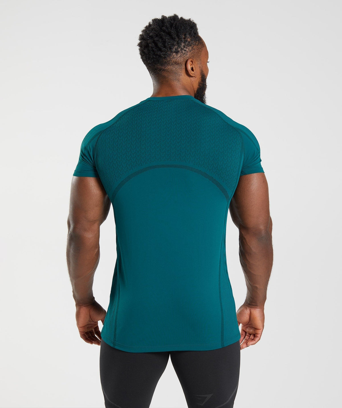 Gymshark 315 Seamless Tee - Winter Teal/Black
