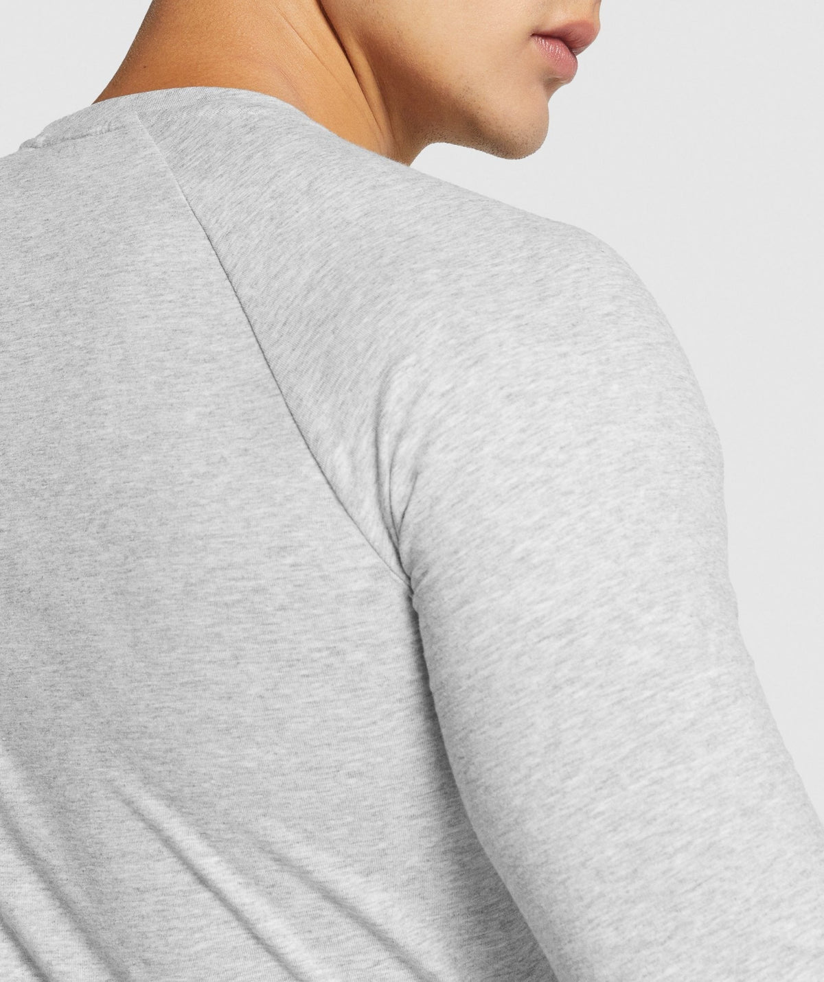 Gymshark Critical 2.0 Long Sleeve Tee - Light Grey Core Marl