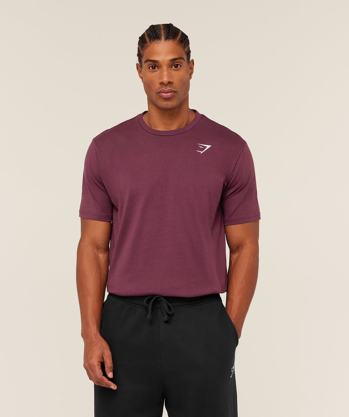 Gymshark Crest Tee - Impact Burgundy