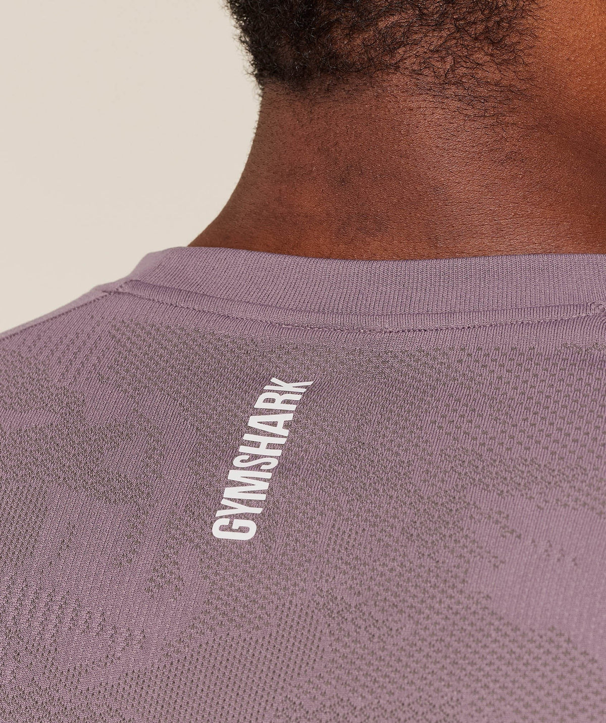 Gymshark Geo Seamless Tee - Dusk Purple/Cool Brown