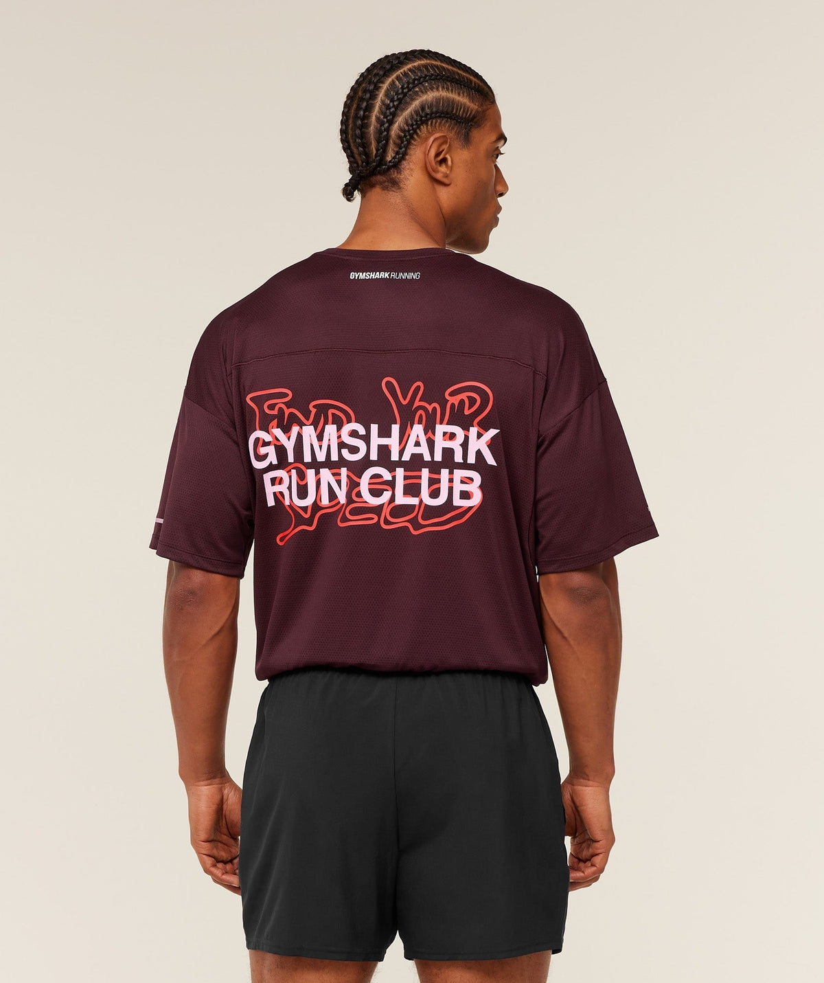 Gymshark Find Your Speed Tee - Rich Maroon