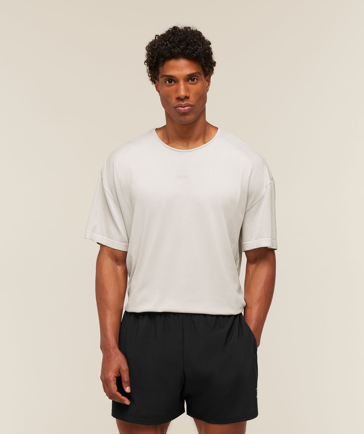 Gymshark Distance Seamless Tee - Mist Grey