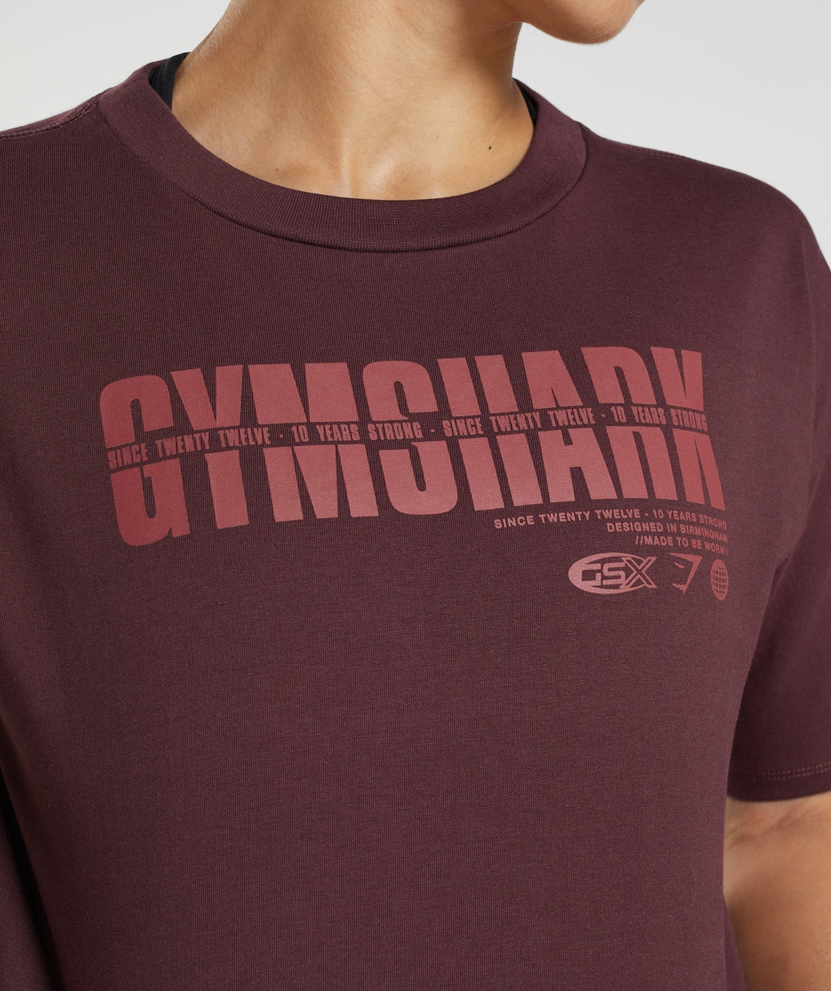 Gymshark GS 10 Year Midi Top - Baked Maroon
