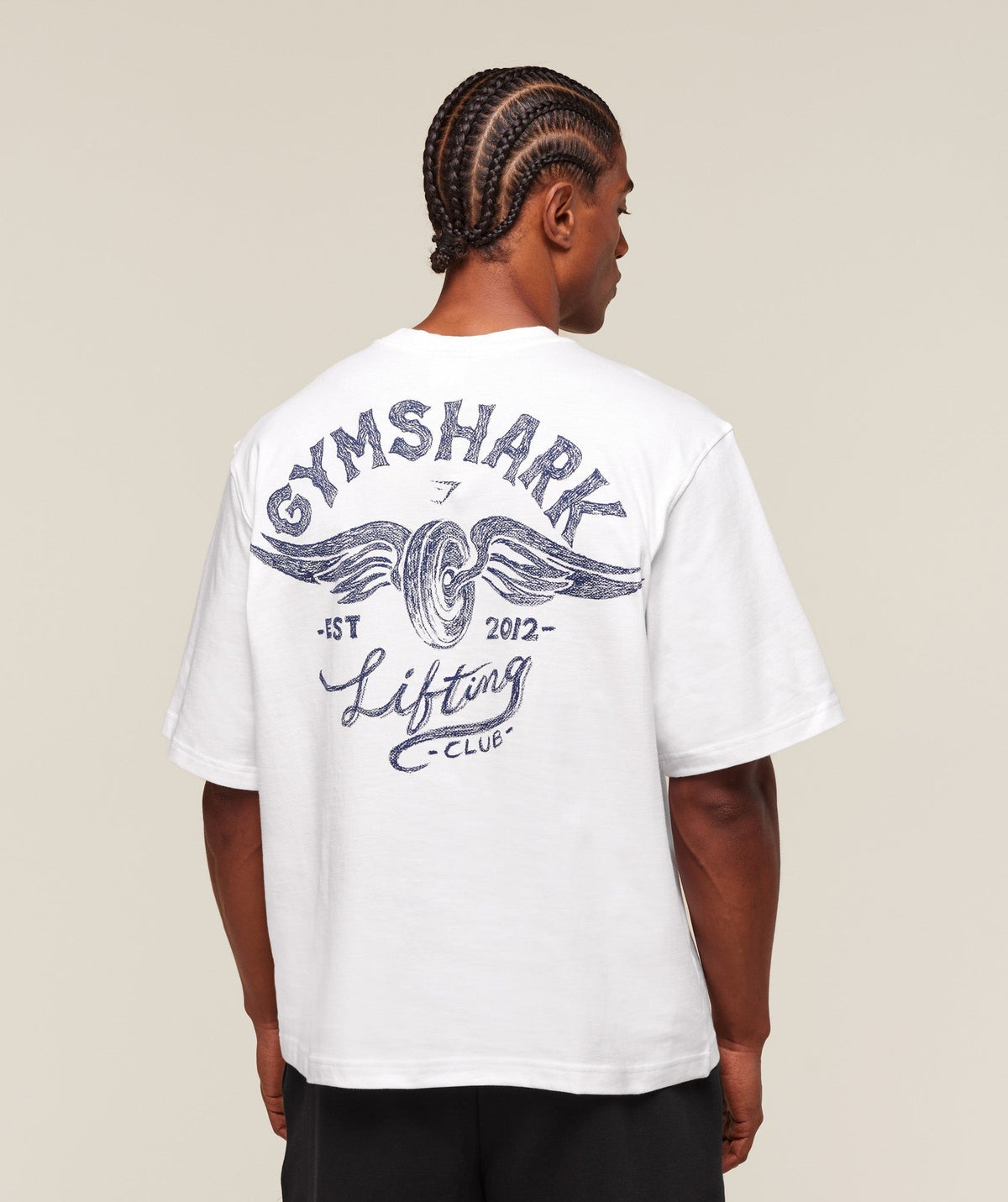 Gymshark Flying Weights Tee - White