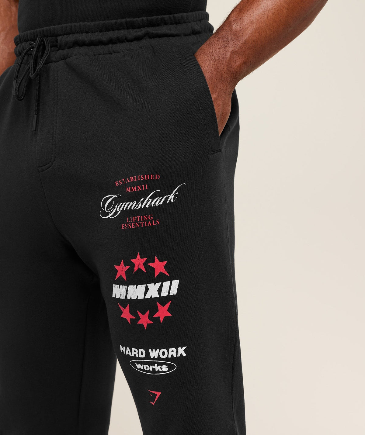 Gymshark Global Lifting Graphic Pants - Black