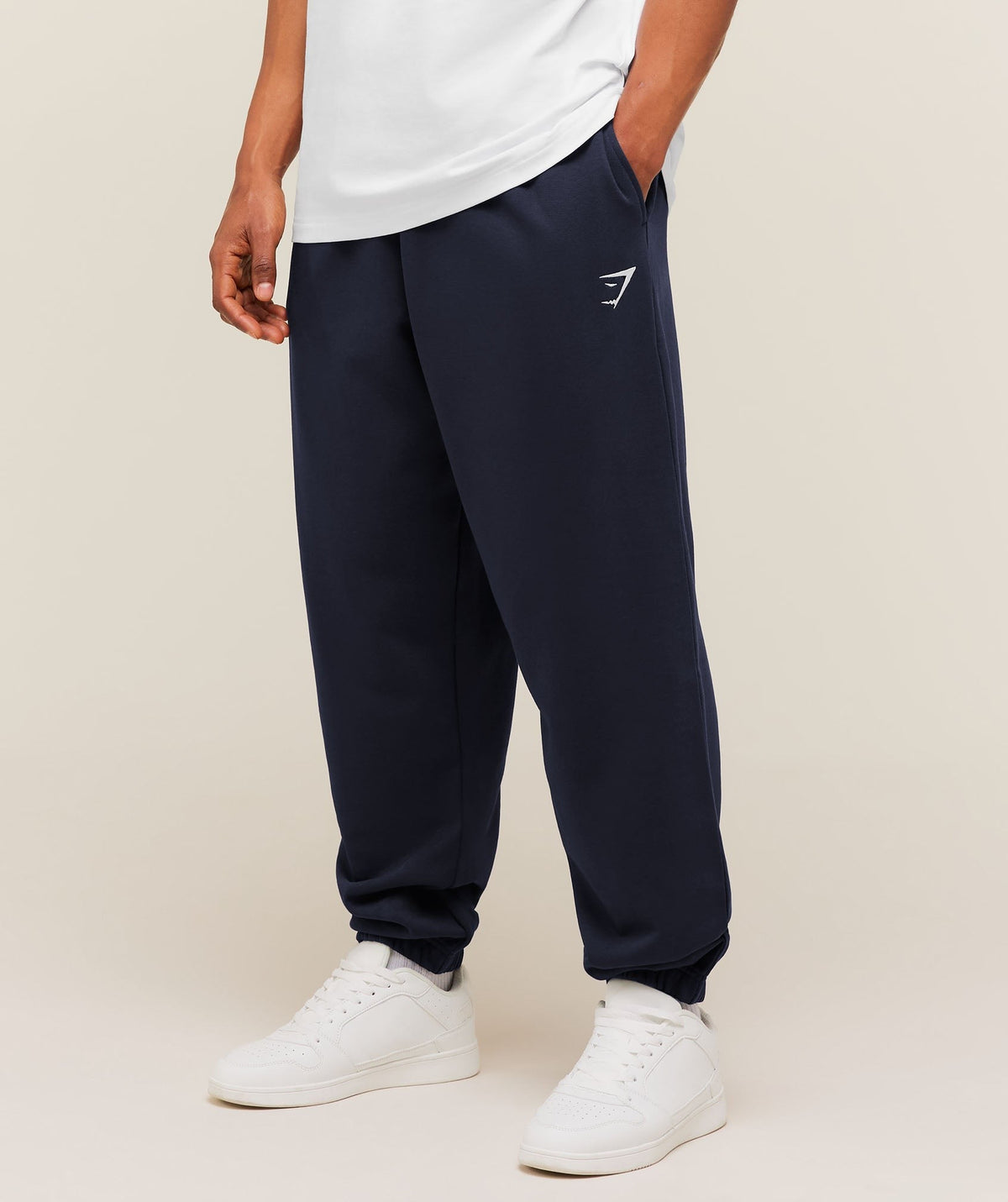 Gymshark Crest Oversized Jogger - Heavy Blue