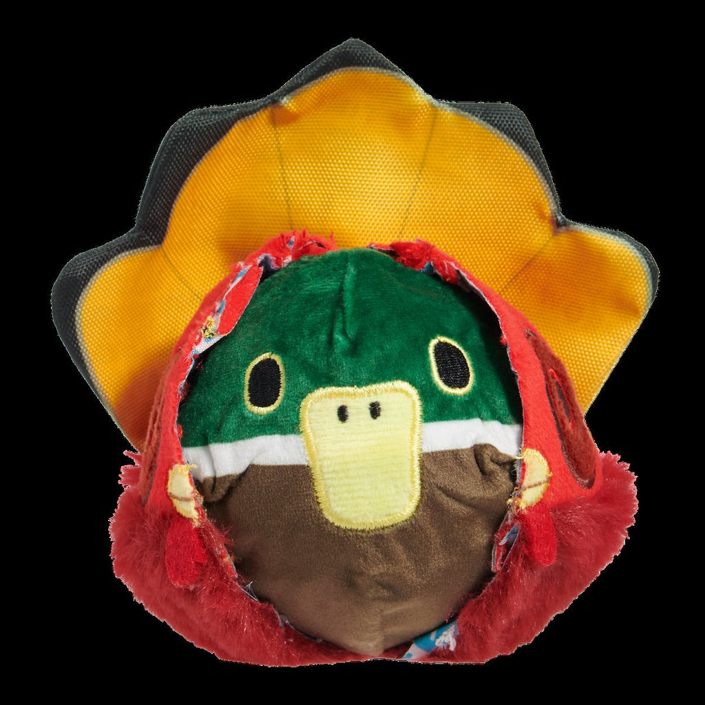 Tough Stuffed Turducken Durable Super Chewer 2-in-1 Rip and Reveal Dog Toy