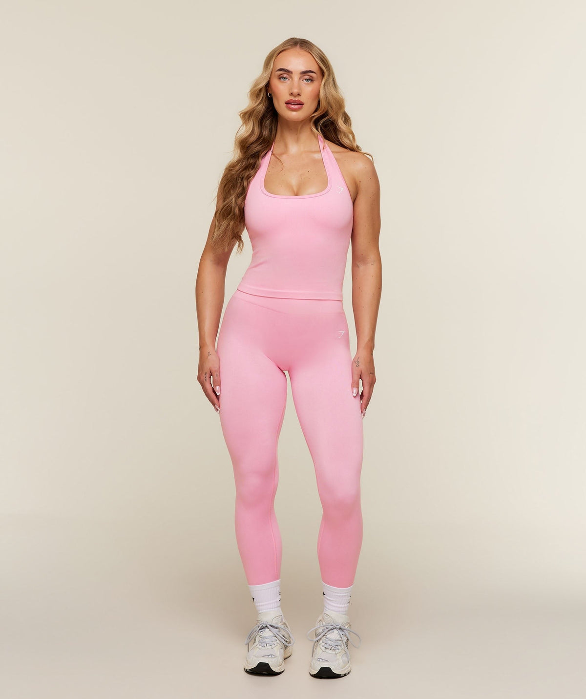 Gymshark Adapt Solid Halter Neck Tank - Poise Pink