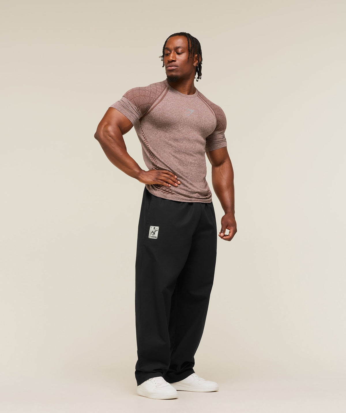 Gymshark Devant Seamless Tee - Espresso Brown