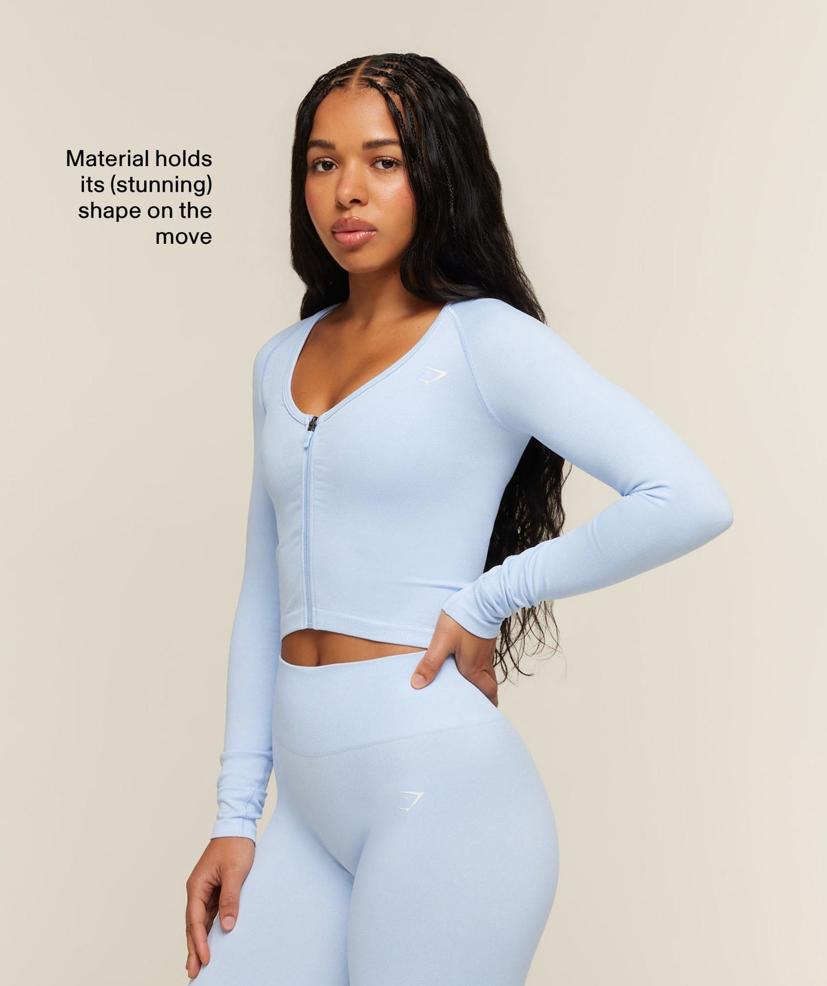 Gymshark Adapt Solid Jacket - Tranquil Blue