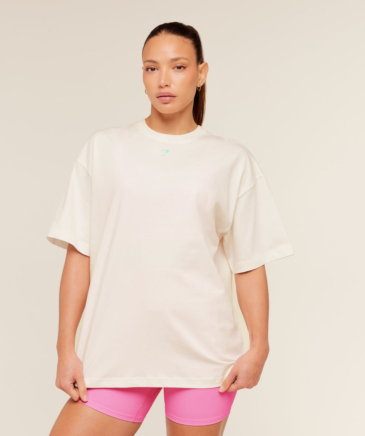 Gymshark Glutey Calls Graphic Tee - Soft White