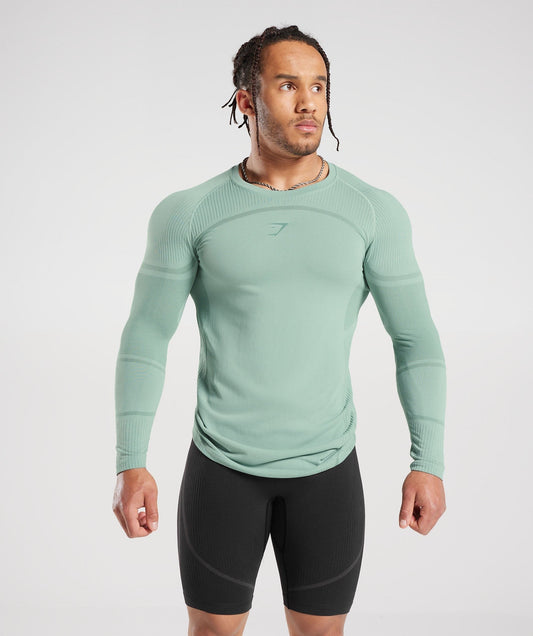 Gymshark 315 Seamless Long Sleeve Tee - Teal