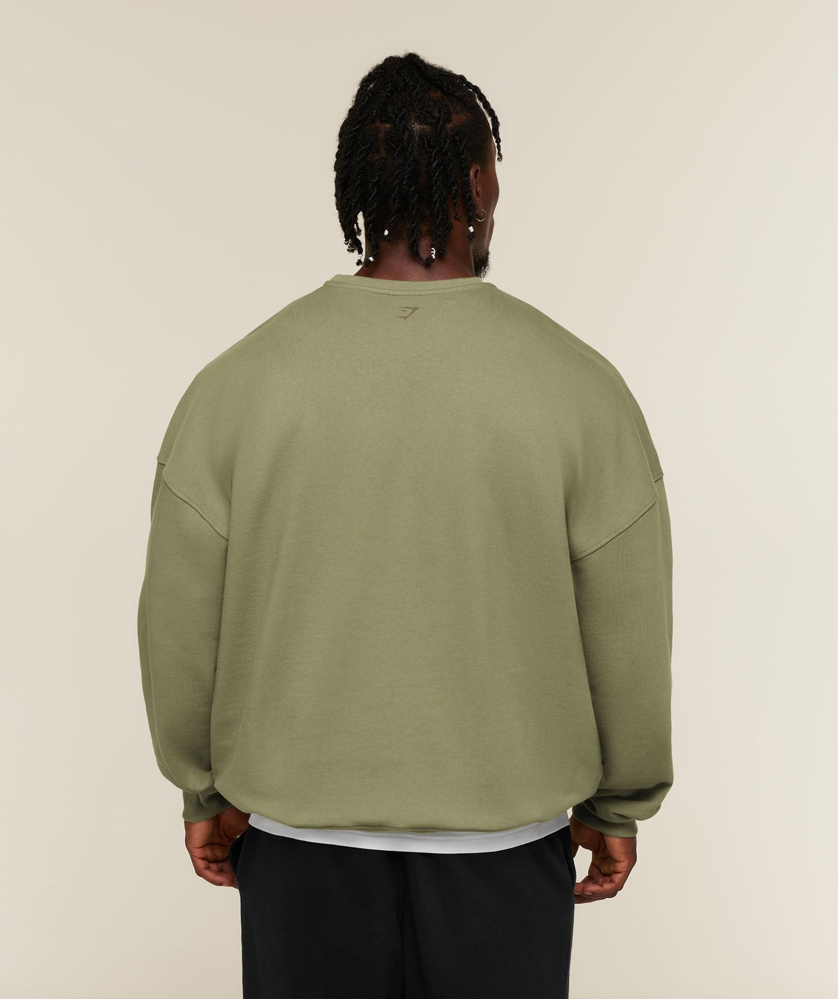 Gymshark Faded Lifting Graphic Sweatshirt - Grounded Green