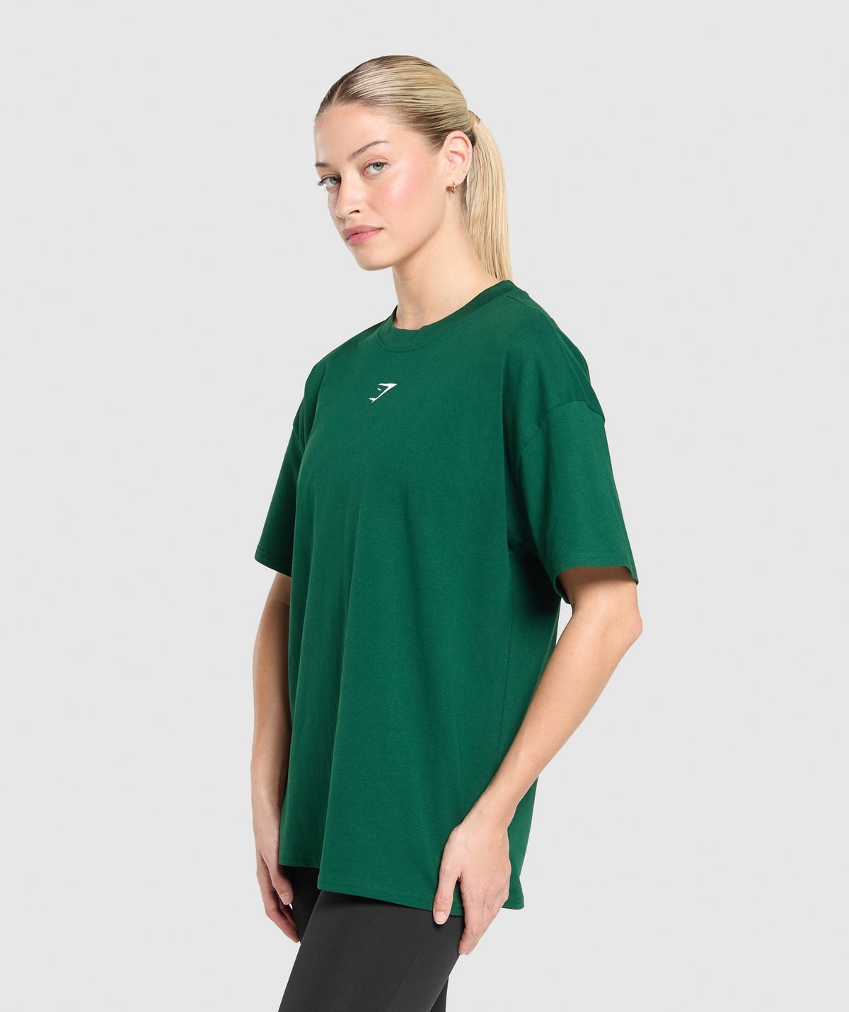 Gymshark Fraction Oversized Tee - Conditioning Green