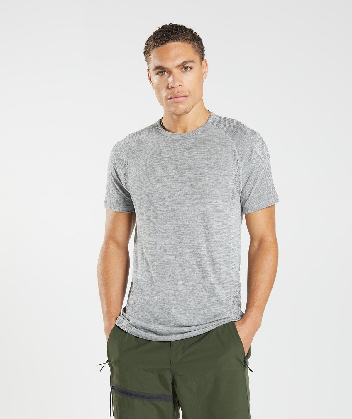 Gymshark Retake Seamless Tee - Grey