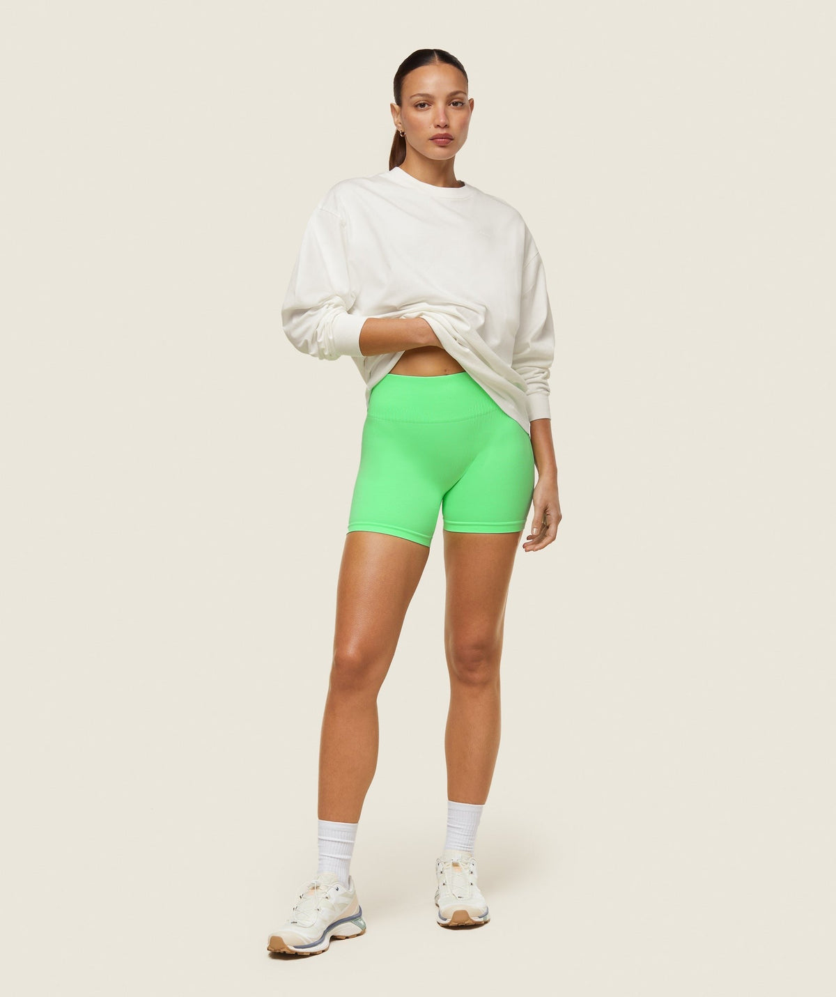 Gymshark Comfort Regular LS Top - Soft White