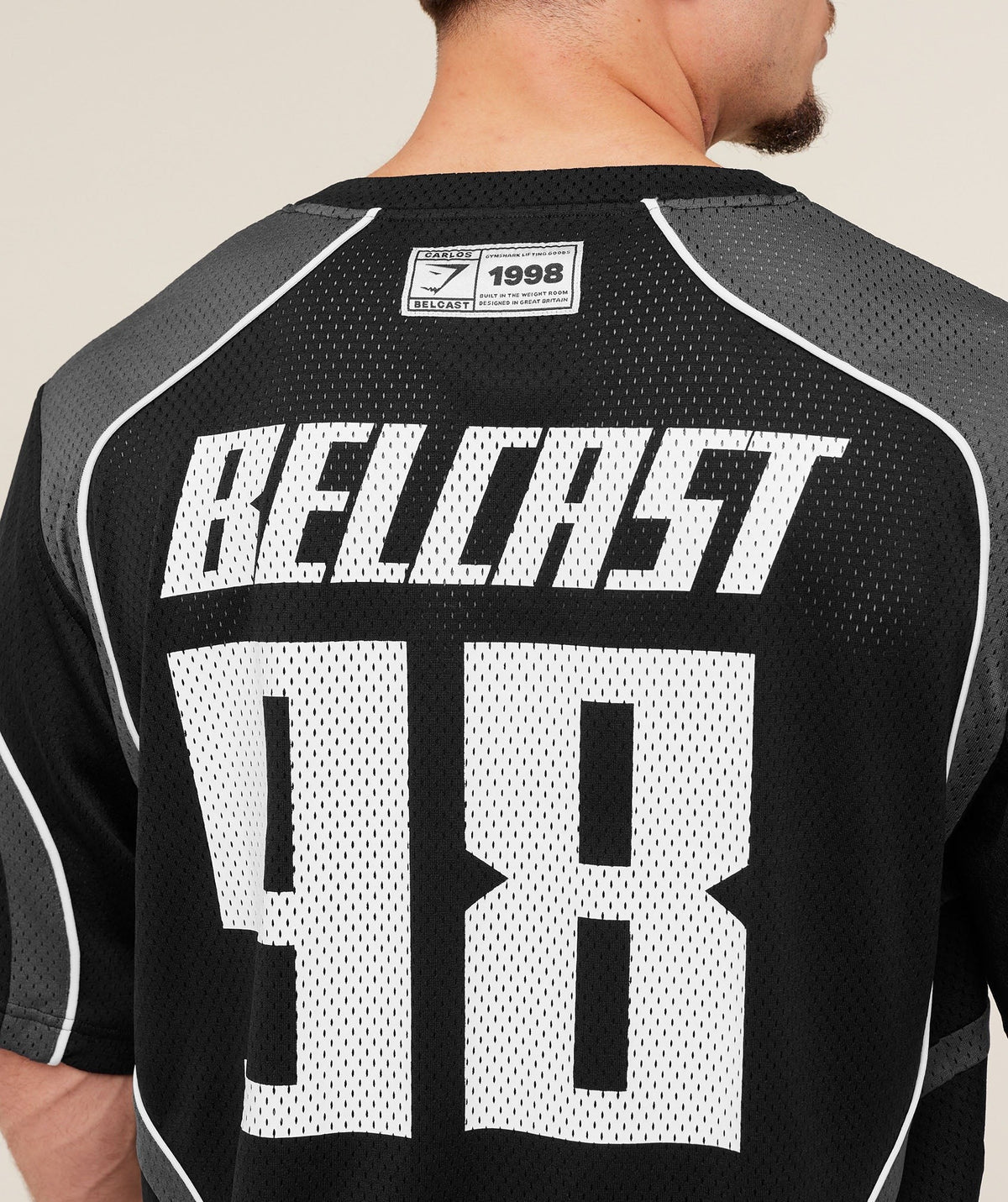 Gymshark GS x Carlos Mesh Jersey - Black