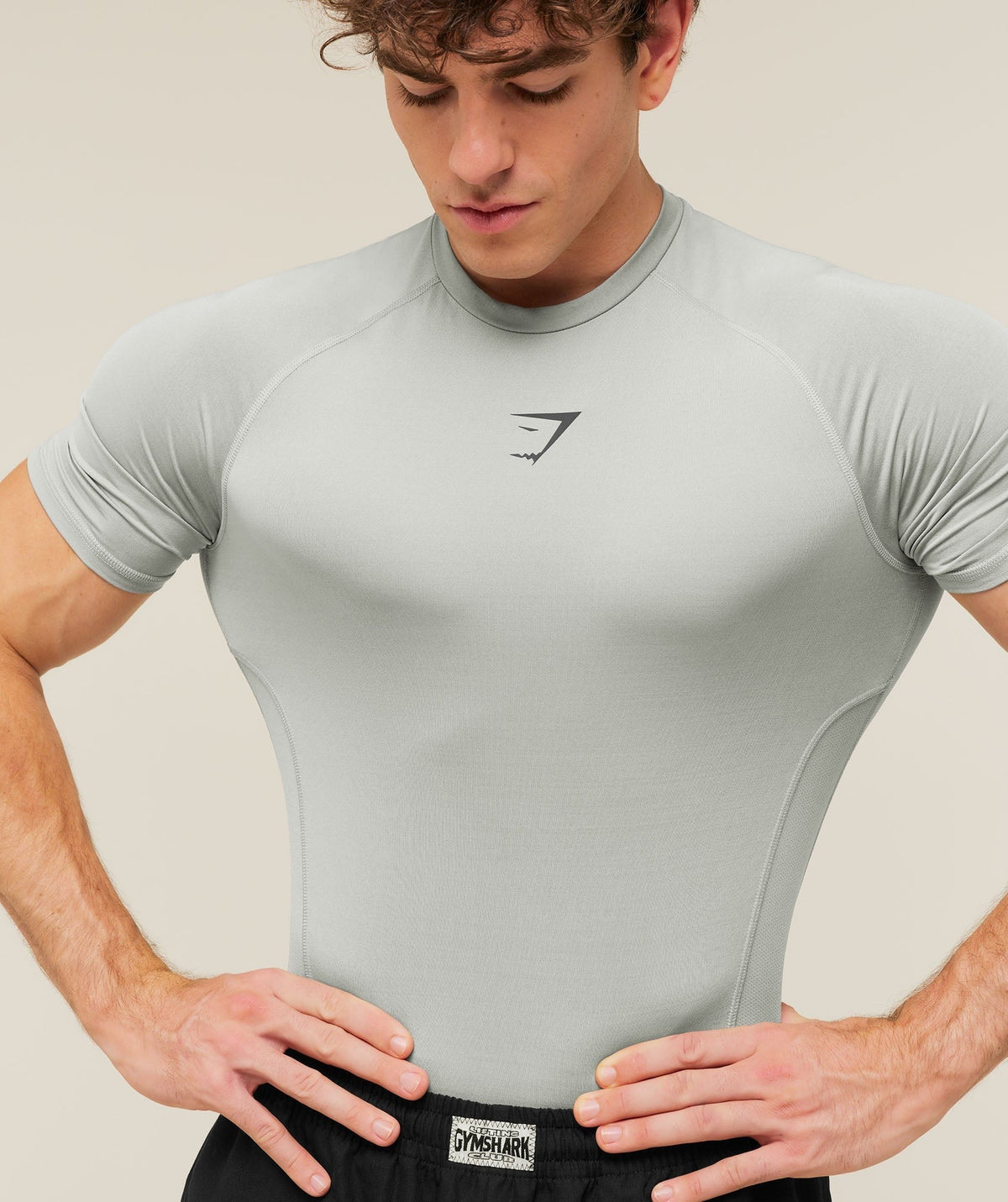 Gymshark Element Baselayer Tee - Smokey Grey