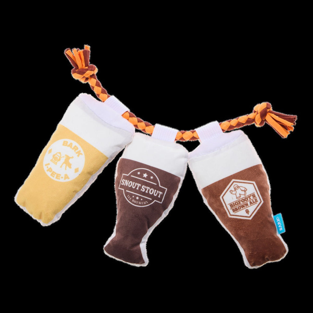 Tug-of-Beers Plush Tug Dog Toy