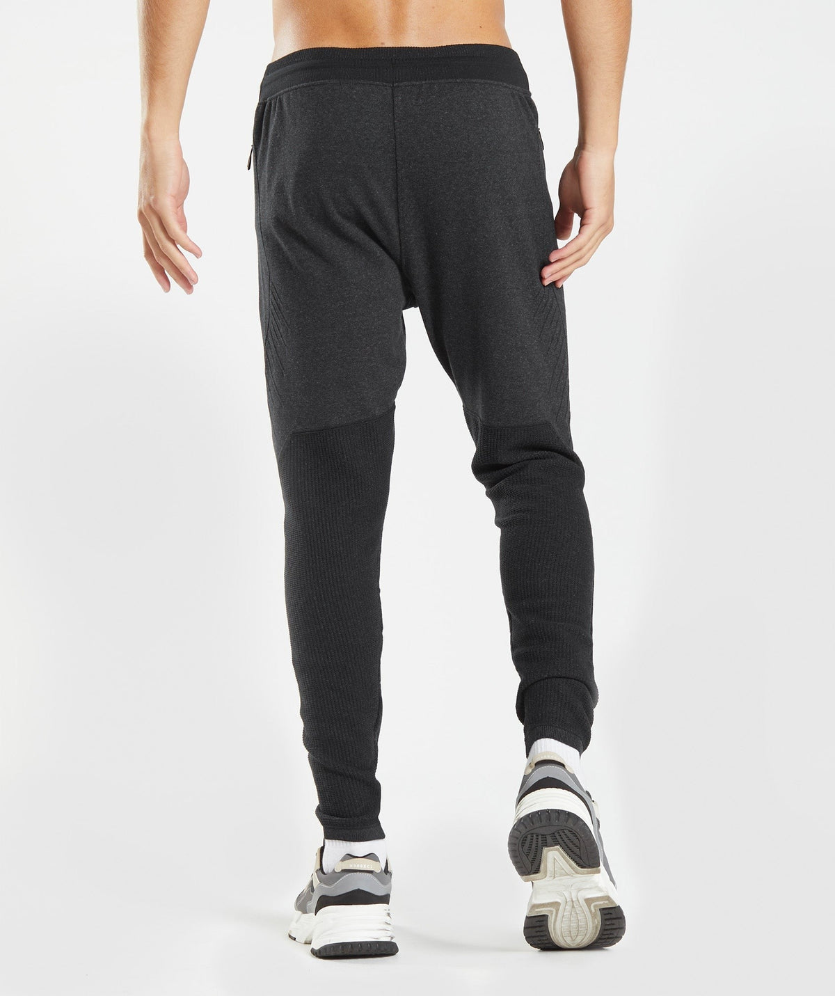 Gymshark Retake Knit Jogger - Black Marl/Black