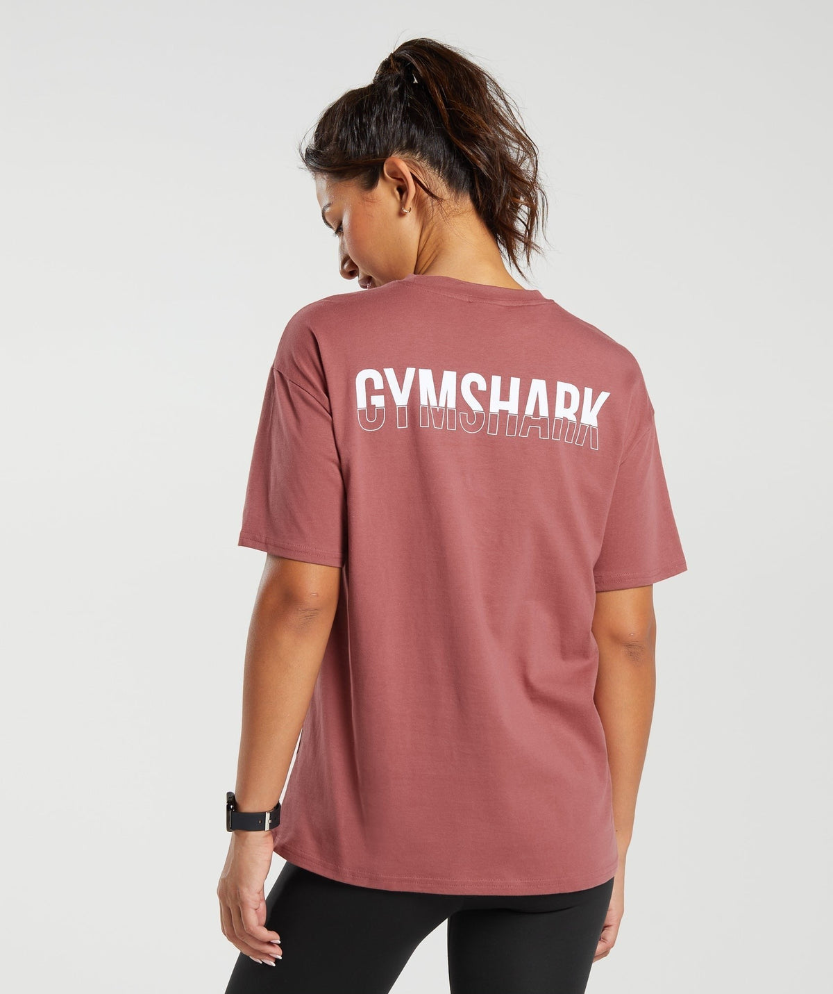 Gymshark Fraction Oversized Tee - Soft Berry