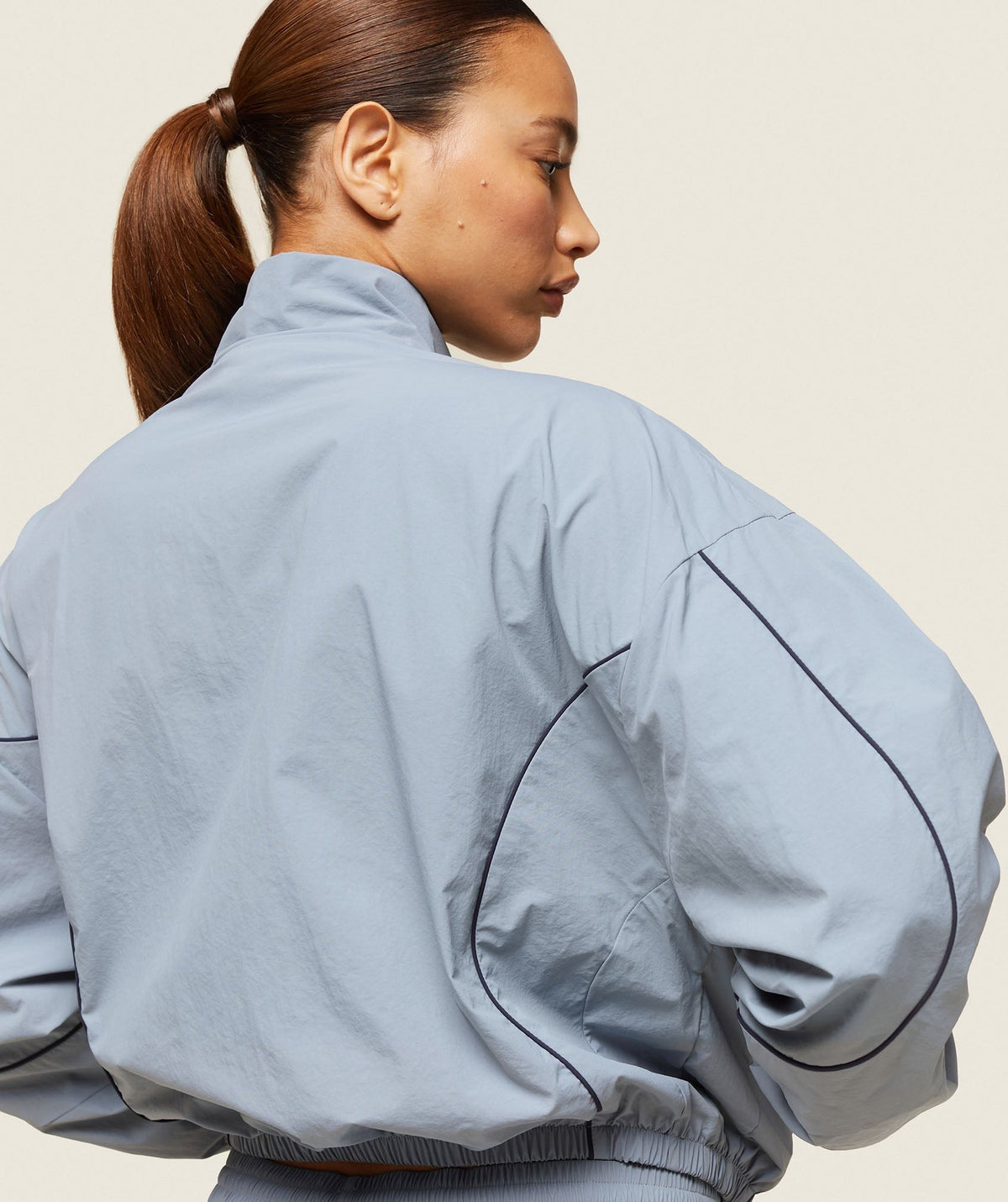 Gymshark Comfort Retro Track Jacket - Denim Grey/Heavy Blue