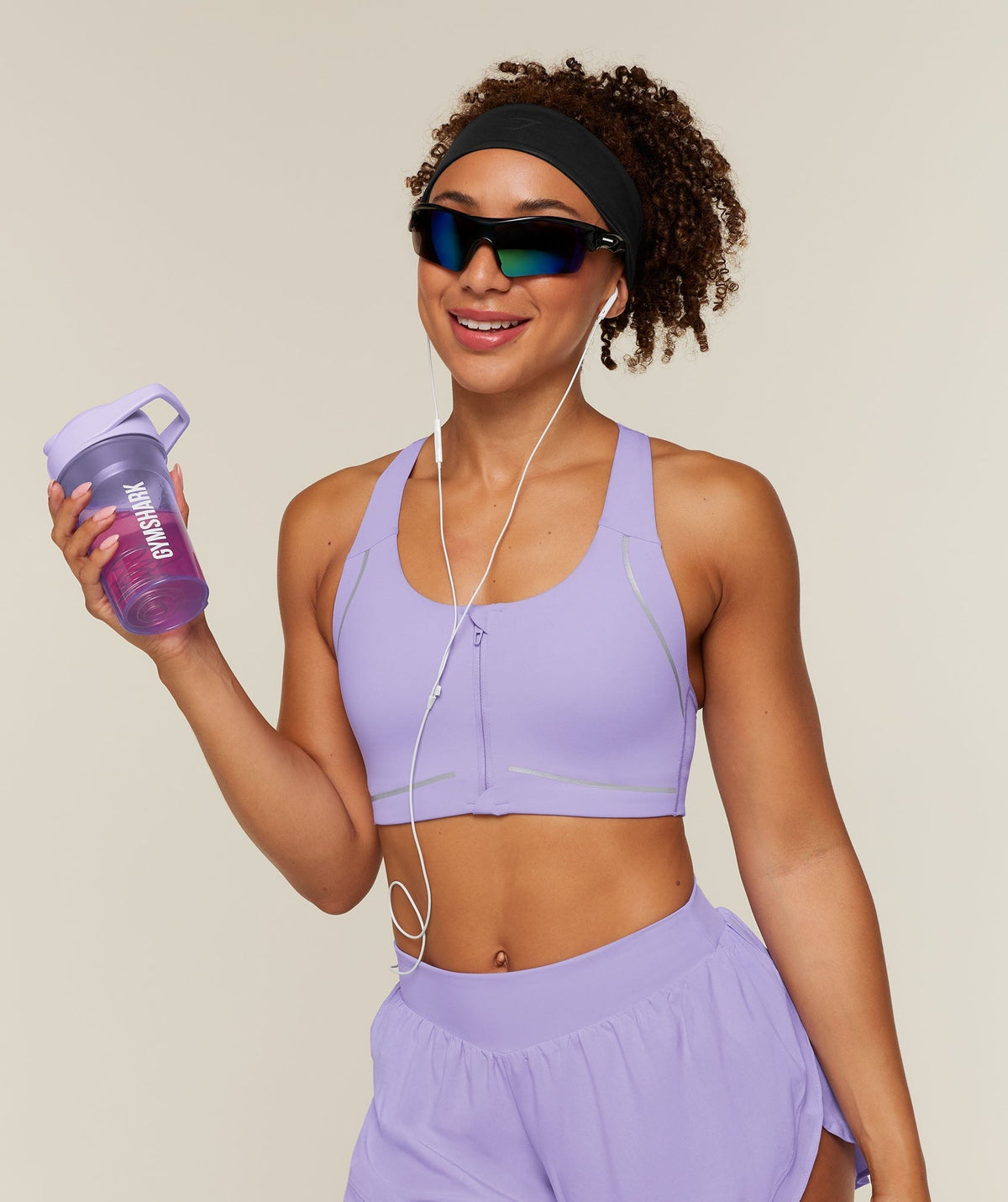 Gymshark 14oz Shaker Bottle - Pace Purple