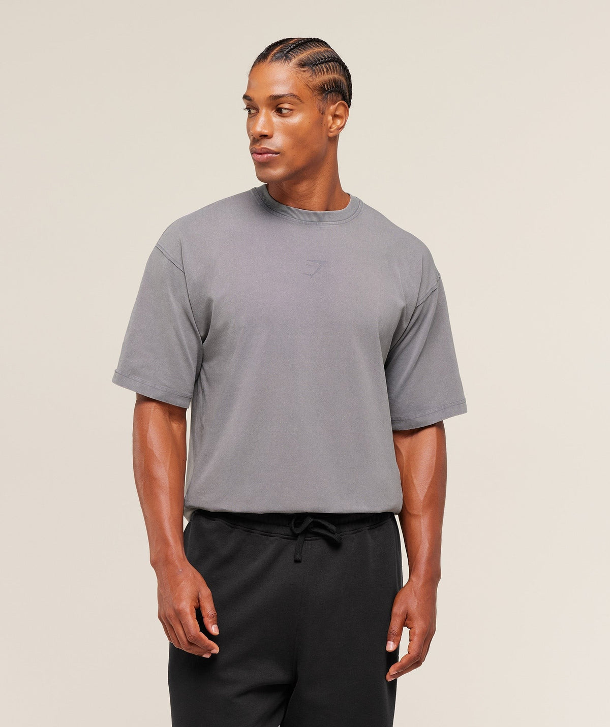 Gymshark Power Washed Tee - Medium Grey