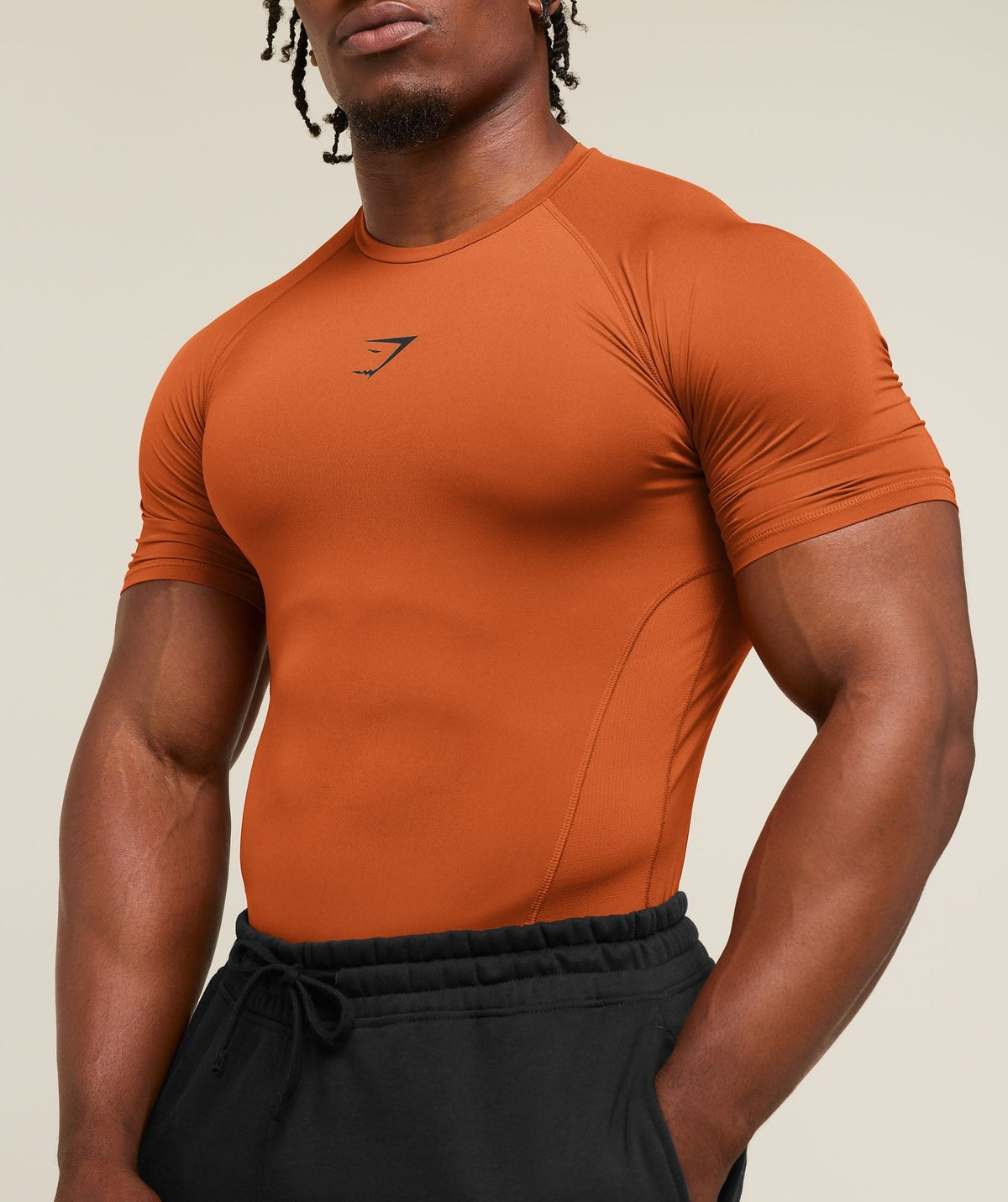 Gymshark Element Baselayer Tee - Nutmeg Orange