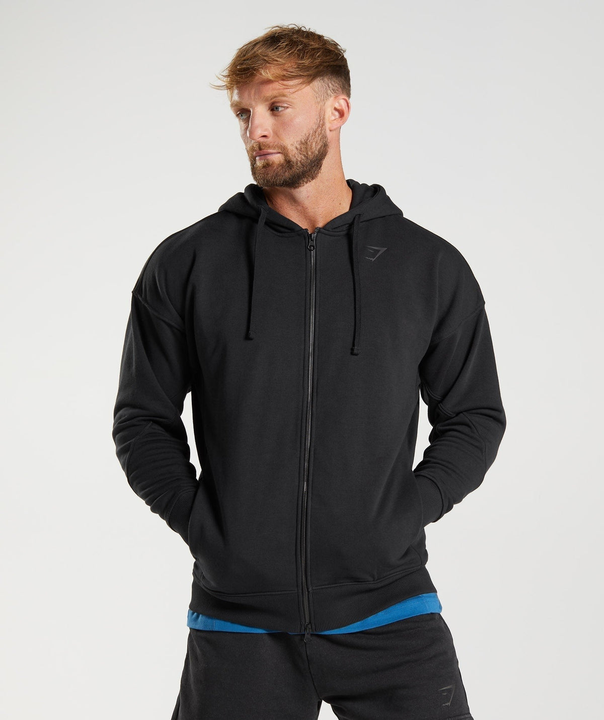 Gymshark Power Zip Up Hoodie - Black