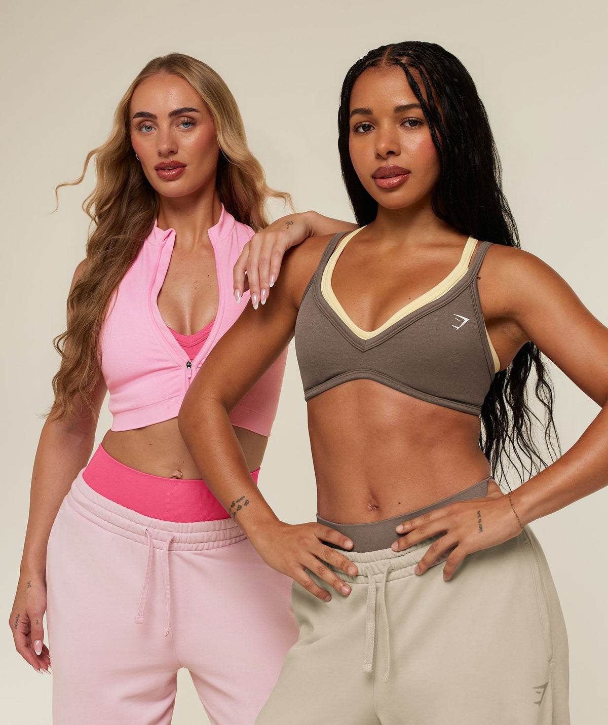 Gymshark Adapt Solid Sports Bra - Soft Brown