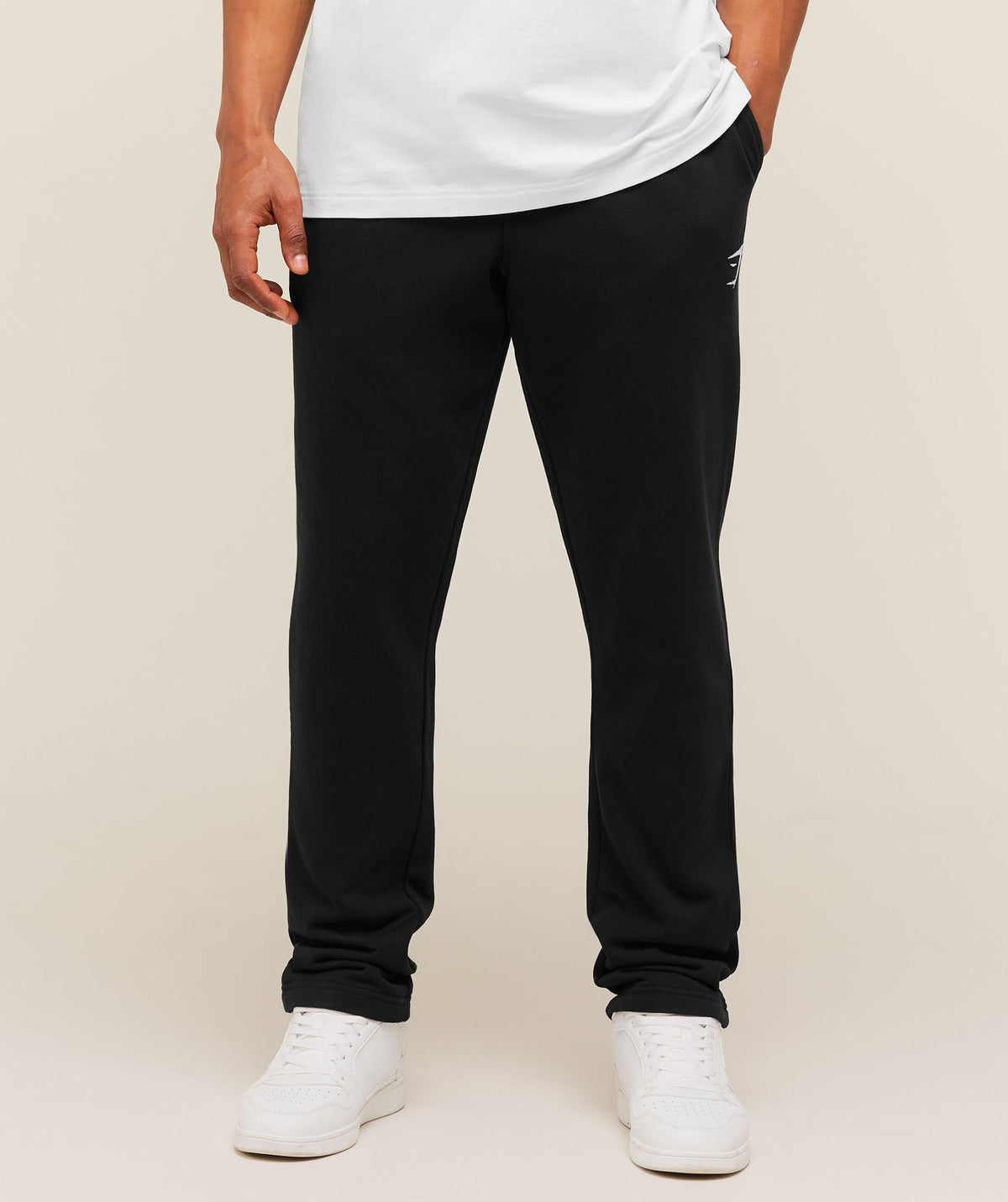 Gymshark Crest Tapered Joggers - Black