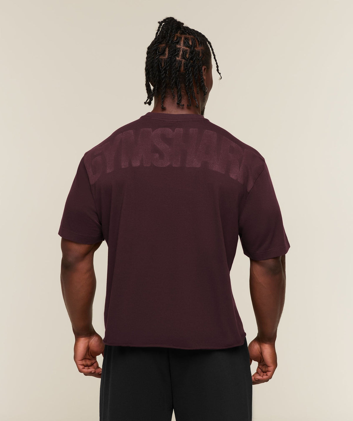 Gymshark Power Washed Oversized Tee - Cherry Purple/Wash