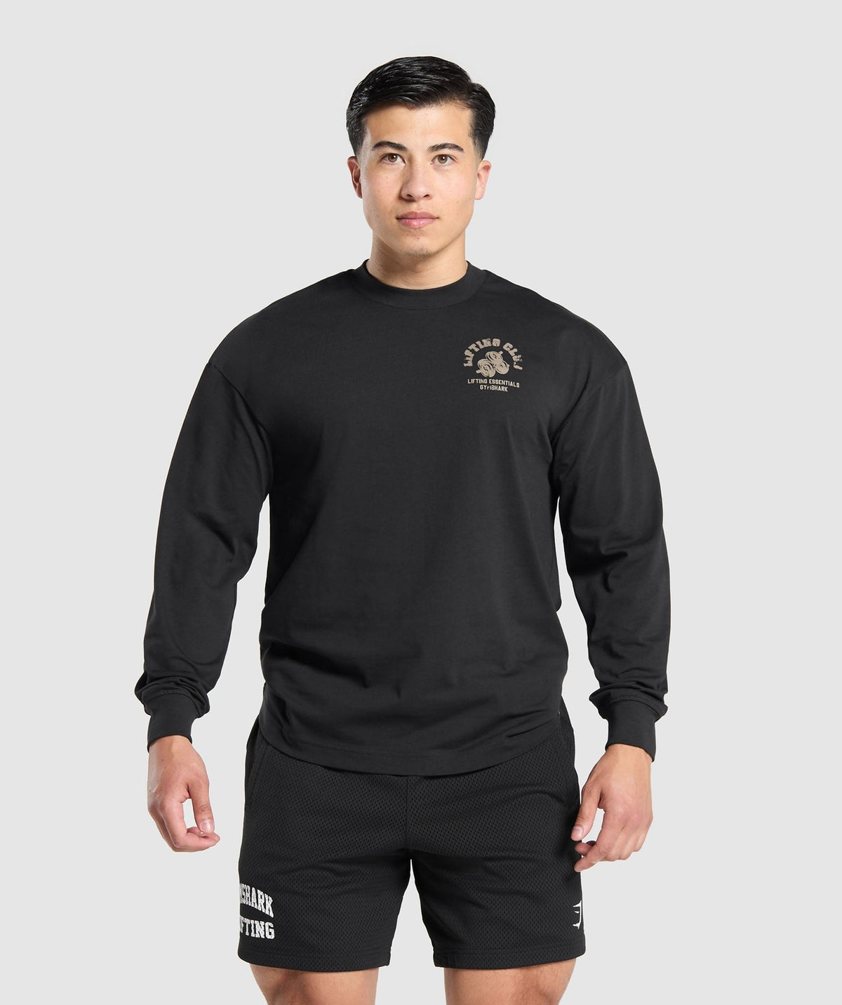 Gymshark Dumbbells Long Sleeve Tee. - Black