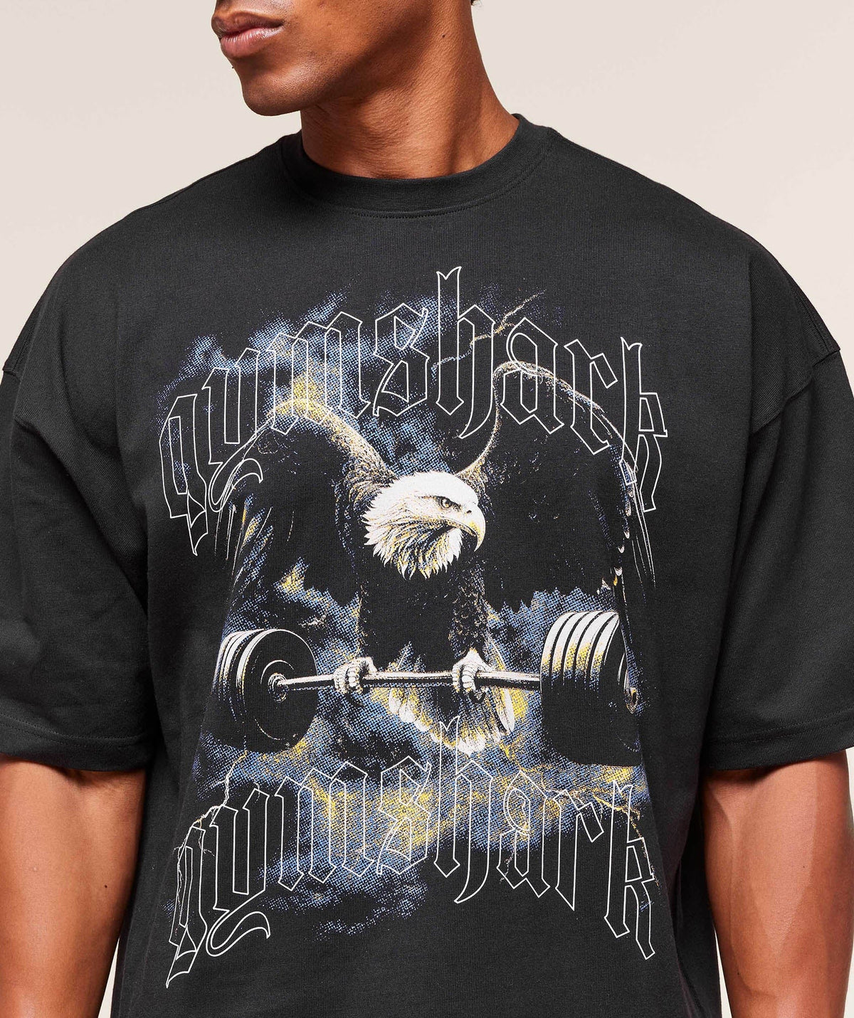 Gymshark Eagle Graphic Tee - Black