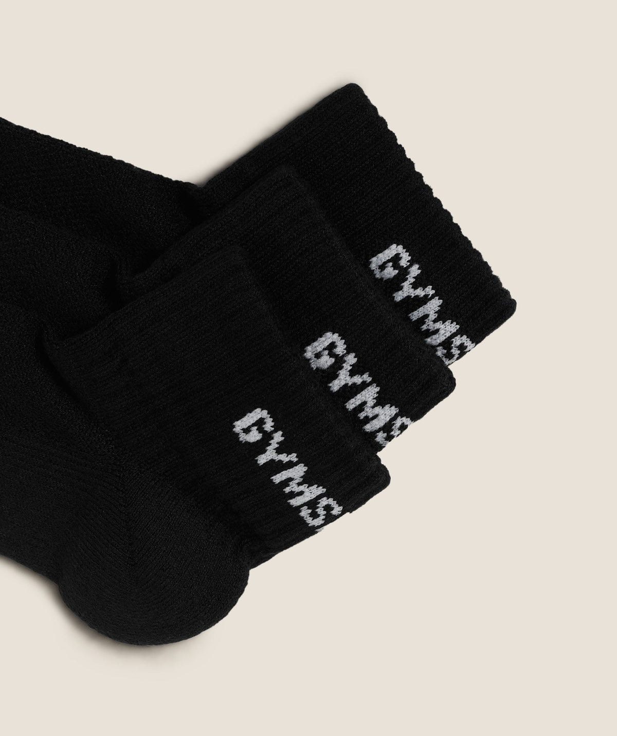 Gymshark Quarter Sock 6pk - Black