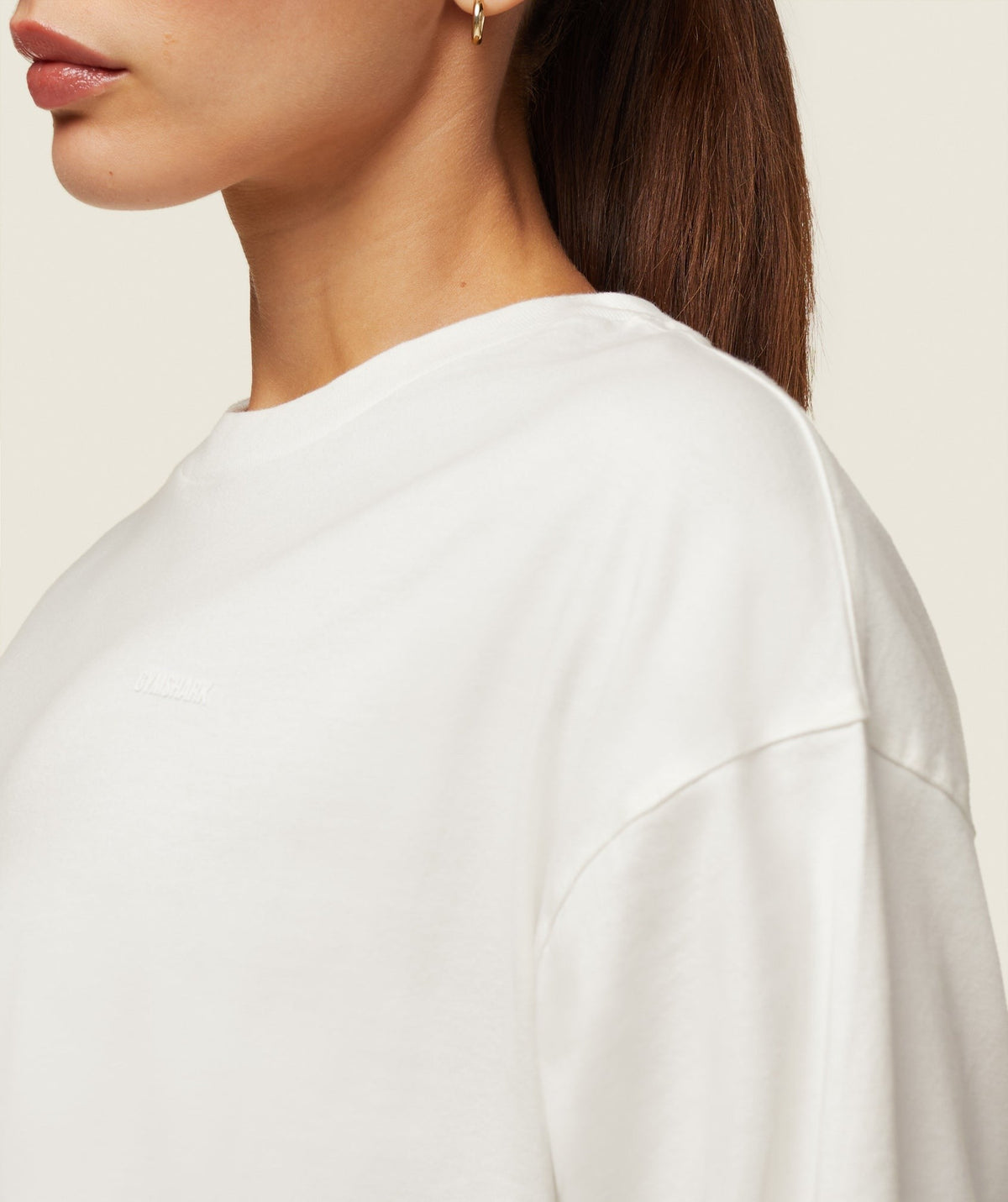 Gymshark Comfort Regular LS Top - Soft White