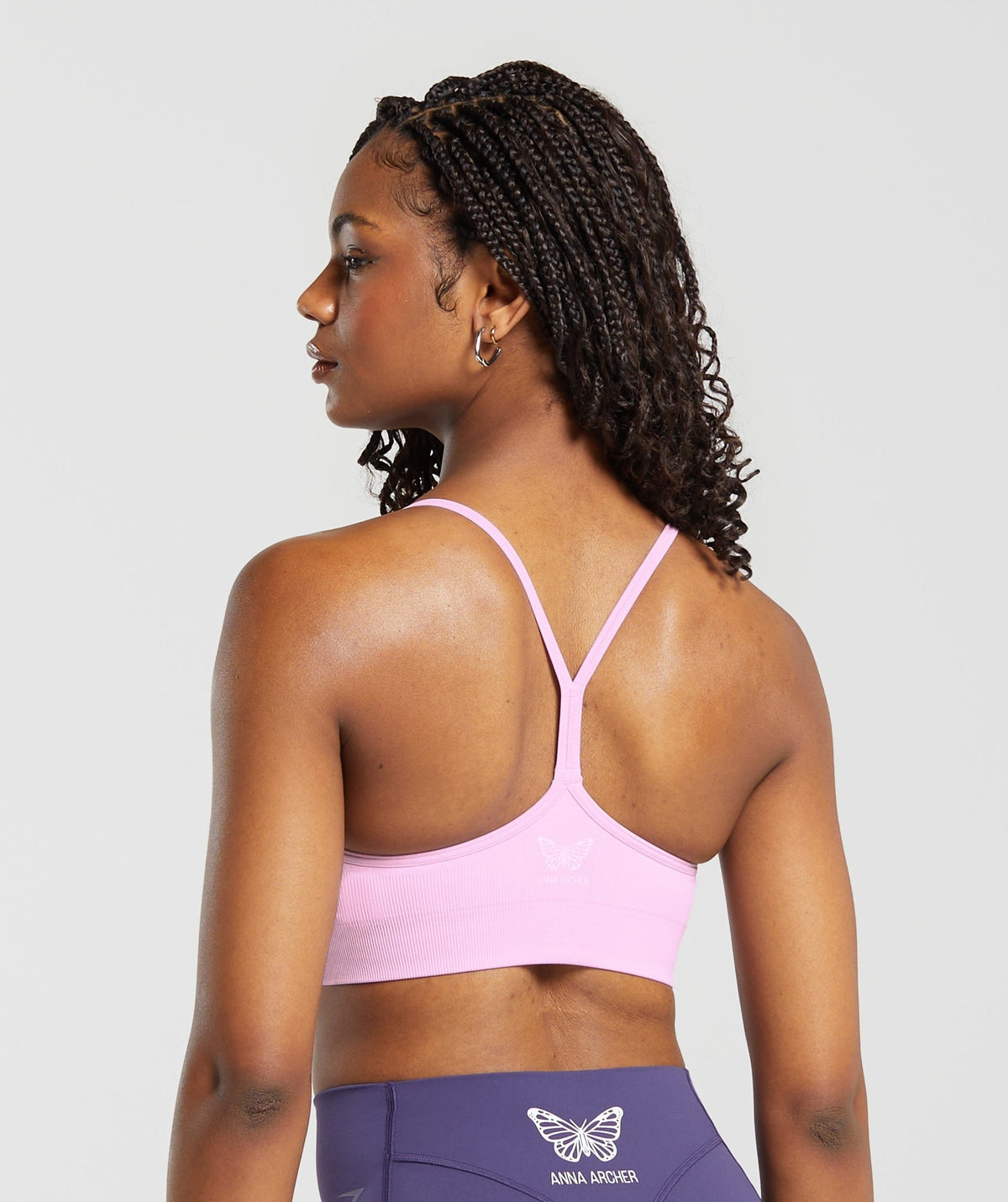 Gymshark x Anna Sports Bra - Lilac Pink