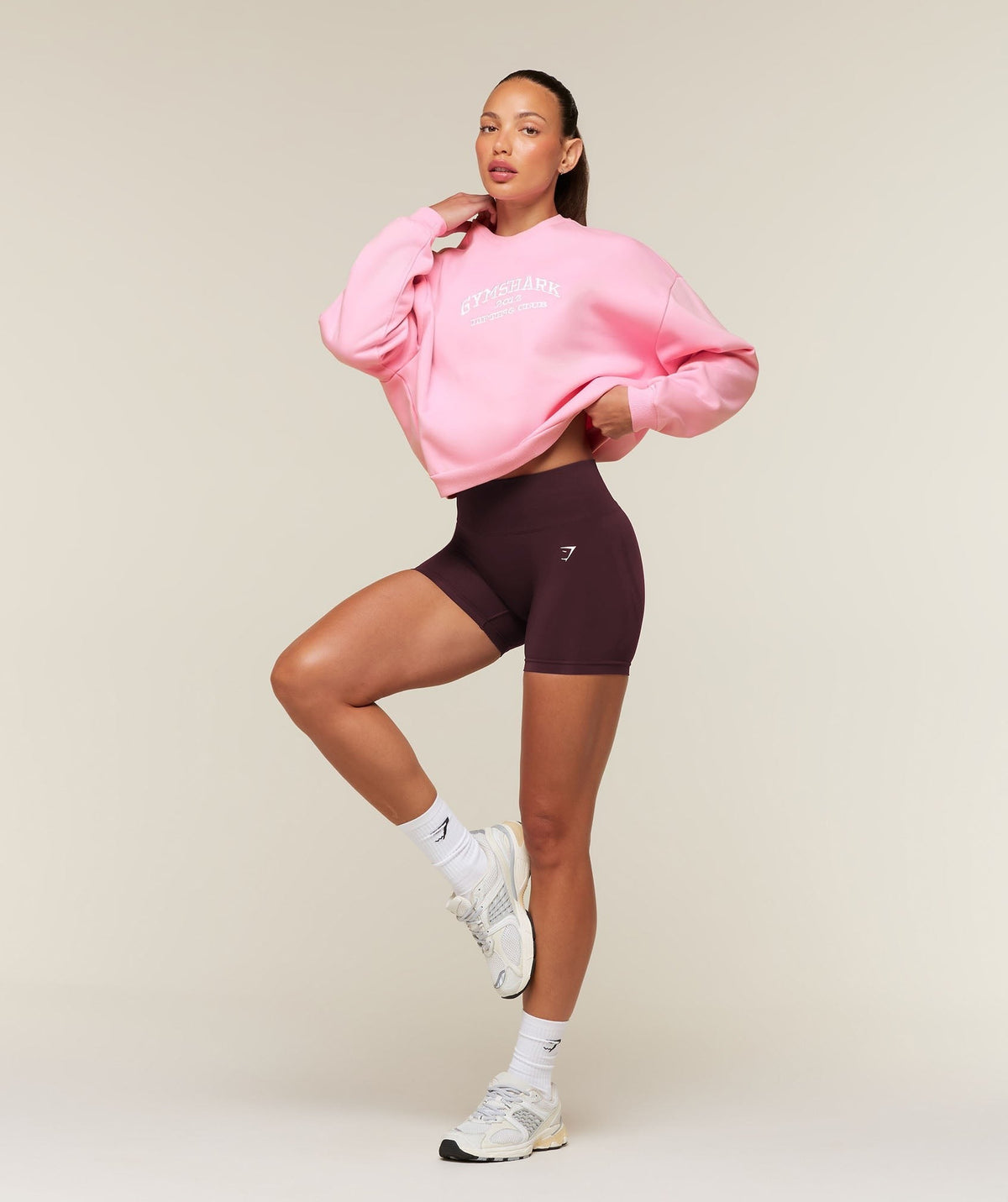 Gymshark Cosy Luxe Campus Sweatshirt - Poise Pink