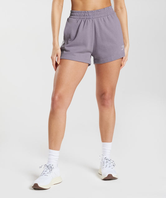 Gymshark Fraction Sweat Shorts - Slate Lavender