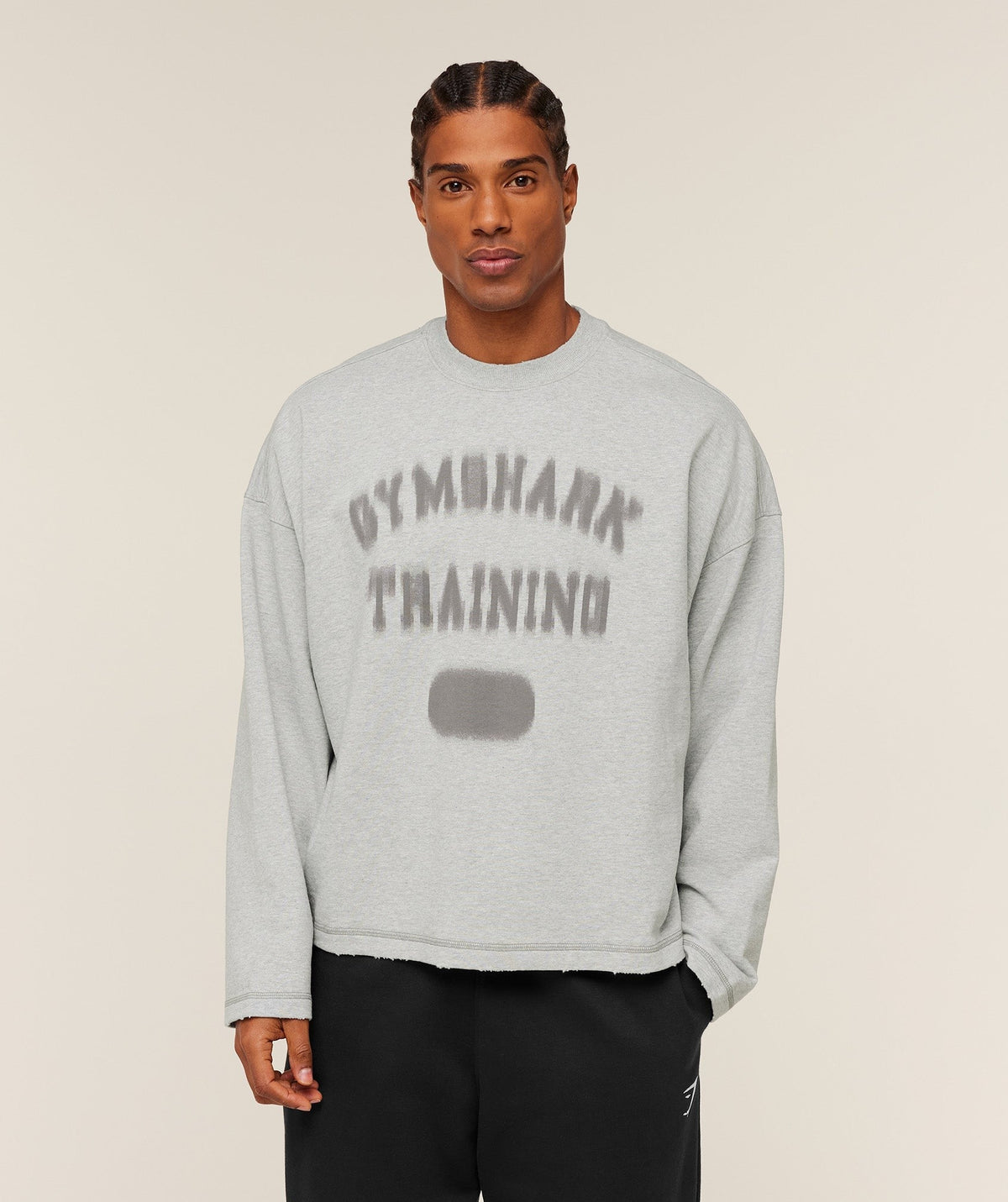 Gymshark Re-Rack Crew Neck Pullover - Soft Grey Marl
