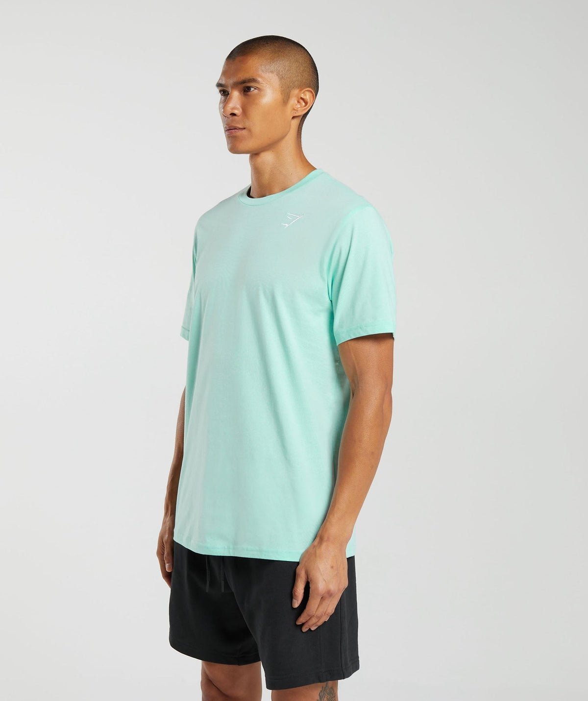 Gymshark Crest Tee - Serene Blue
