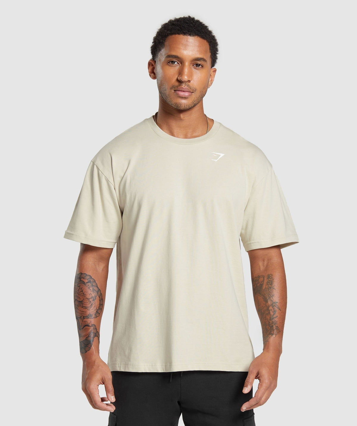 Gymshark Essential Short Sleeve Tee - Pebble Grey