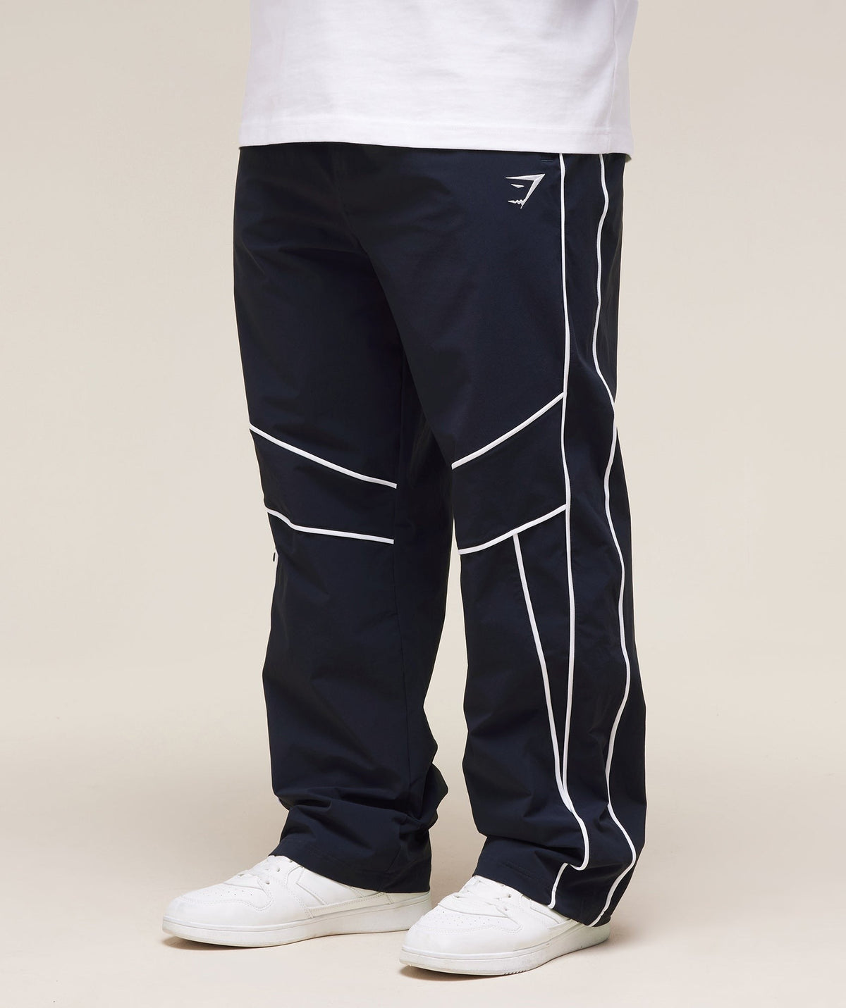 Gymshark Retro Crinkle Track Pants - Heavy Blue